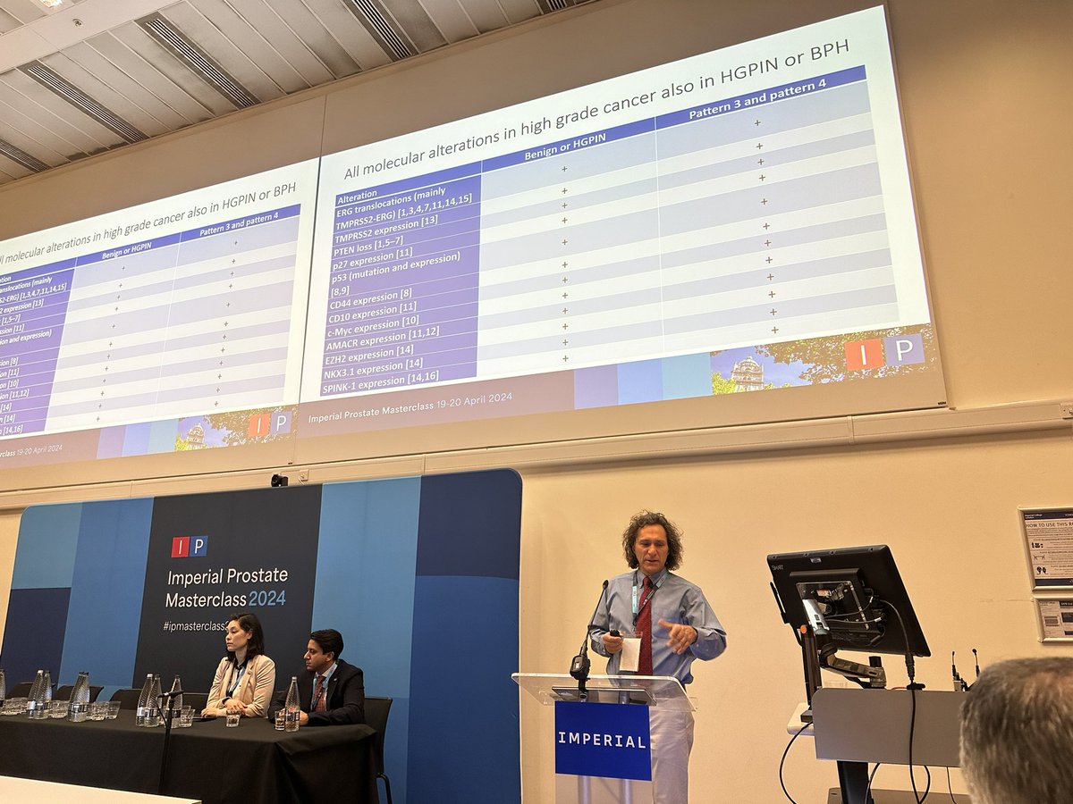 Taimur Shah (@taimurshah) on Twitter photo #ipmasterclass24 <a href="/VickersBiostats/">Andrew Vickers</a> arguing Gleason pattern 3 clinically does not metastasise and molecularly hgpin and benign tissue have similar molecular changes “hallmarks” as pattern 3 and 4 prostate cancer. Should we call it cancer? <a href="/IP_London/">Imperial Prostate</a> #ipmasterclass24 <a href="/VickersBiostats/">Andrew Vickers</a> arguing Gleason pattern 3 clinically does not metastasise and molecularly hgpin and benign tissue have similar molecular changes “hallmarks” as pattern 3 and 4 prostate cancer. Should we call it cancer? <a href="/IP_London/">Imperial Prostate</a>