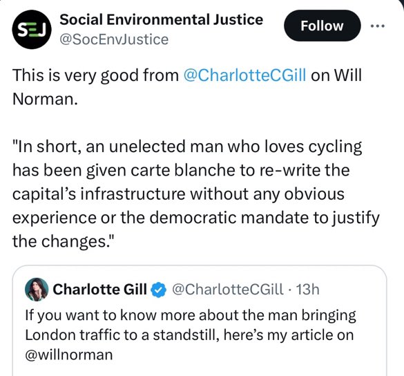 Q: What’s the difference between a right-wing, cyclist-hating petrolhead and a group claiming to be guardians of ‘social justice’? A: Er, um, er… 🤔