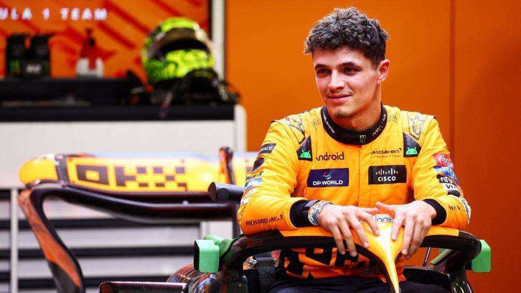 Slipping, sliding, and a lap time deleted, but Lando Norris still emerged P1 in Sprint Qualifying in China... #F1 #ChineseGP #Formula1 planetf1.com/news/chinese-g…