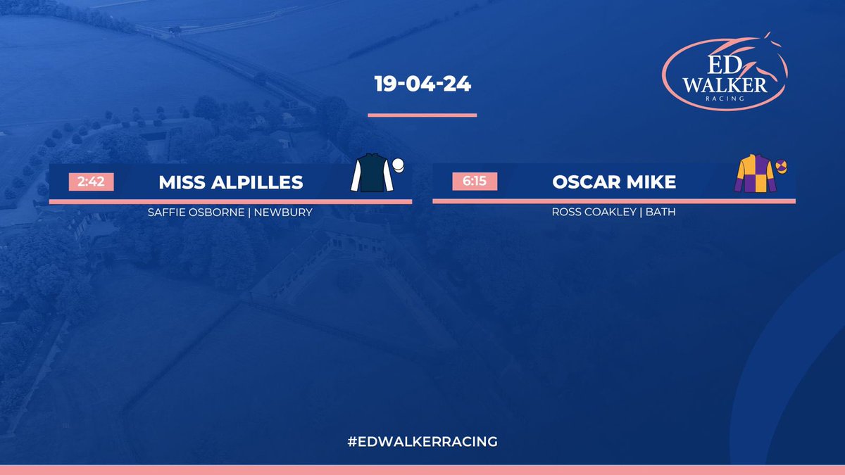 Two runners today 🤞🏻🏇 #EdWalkerRacing