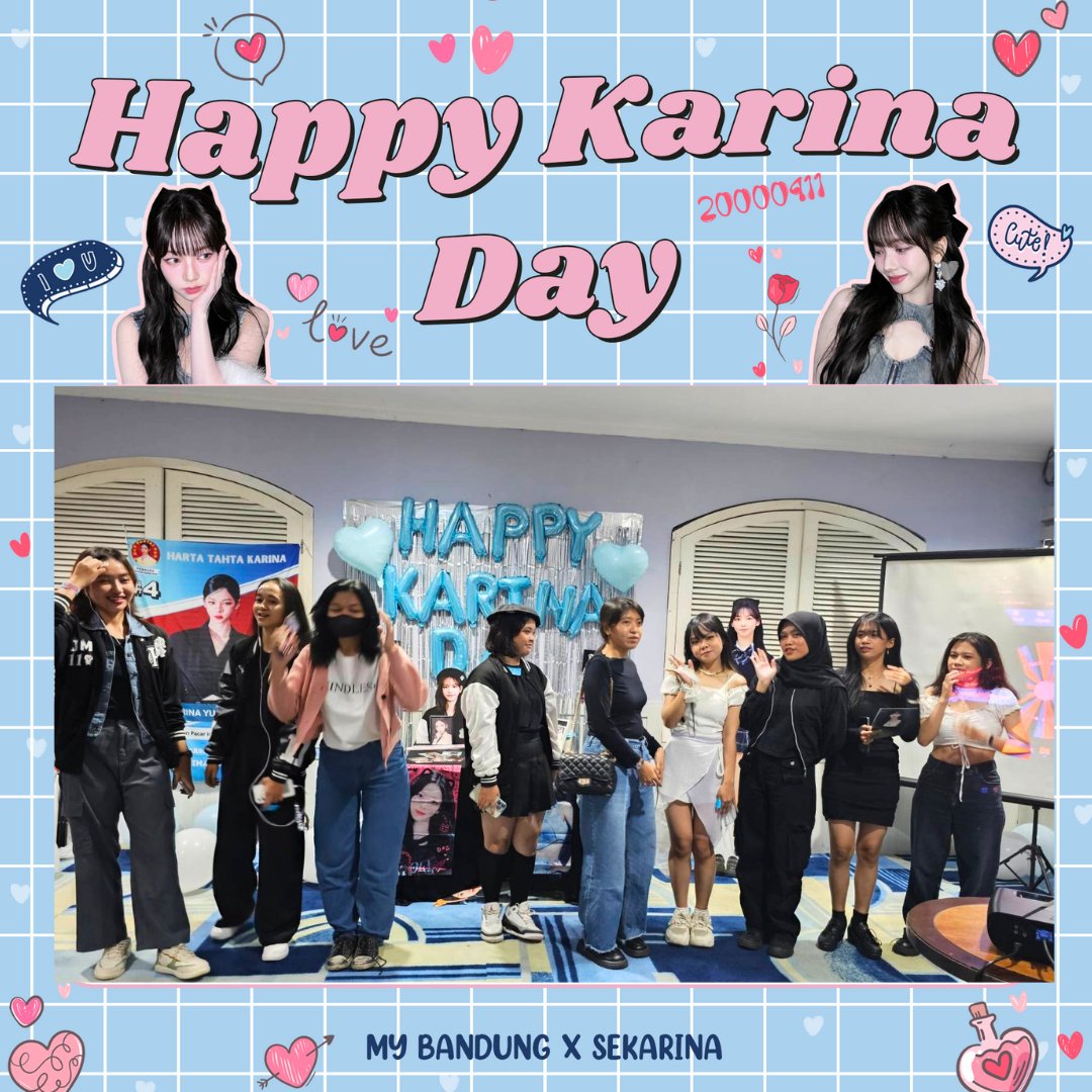 MY_BANDUNGID's tweet photo. 2024 𝑲𝒂𝒓𝒊𝒏𝒂 𝑩𝒊𝒓𝒕𝒉𝒅𝒂𝒚 𝑬𝒗𝒆𝒏𝒕 𝒘𝒊𝒕𝒉 𝑴𝒀 𝑩𝒂𝒏𝒅𝒖𝒏𝒈

👚𝘿𝙧𝙚𝙨𝙨 𝙪𝙥 𝙇𝙞𝙠𝙚 𝙆𝙖𝙧𝙞𝙣𝙖💙

Terimakasih buat semua peseerta yang sudah berpartisipasi dan meramaikan Event ini🤩💙

24TH SPRING WITH KARINA
#BluumingWithKarina #StillintoYU #HAPPYKARINADAY https://t.co/94aCKUz26K