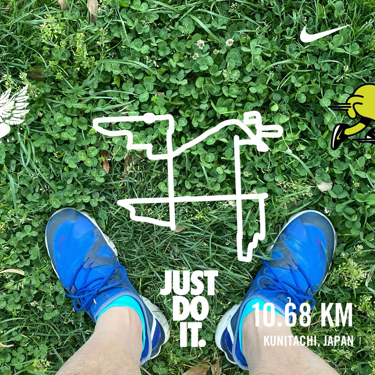 Nike⁠ Run Club アプリで 10.6kmを走りました #JustDoIt