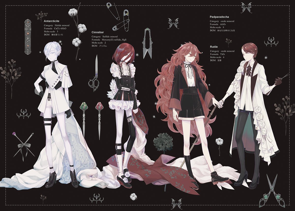 mizixmunin's tweet photo. 公開一下18年寶石本的圖part2，還有一張未收錄的Lapis
這部分除了Lapis之外是沒公開過的
#fanart #housekinokuni #宝石の国 https://t.co/Qyc3GkX7HR