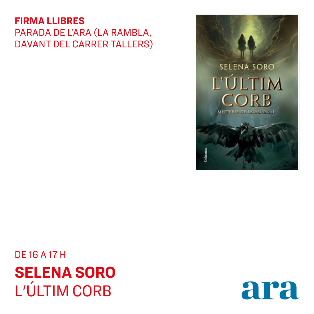 diariARA (@diariara) on Twitter photo ✍️ Firma amb <a href="/SelenaSoro/">Selena Soro</a>
⏰ 16 h - 17 h
📍 La Rambla, davant del carrer Tallers
🔗 Afegeix al teu calendari 👉 d.ara.cat/firmessantjord…
#santjordiesARA ✍️ Firma amb <a href="/SelenaSoro/">Selena Soro</a>
⏰ 16 h - 17 h
📍 La Rambla, davant del carrer Tallers
🔗 Afegeix al teu calendari 👉 d.ara.cat/firmessantjord…
#santjordiesARA