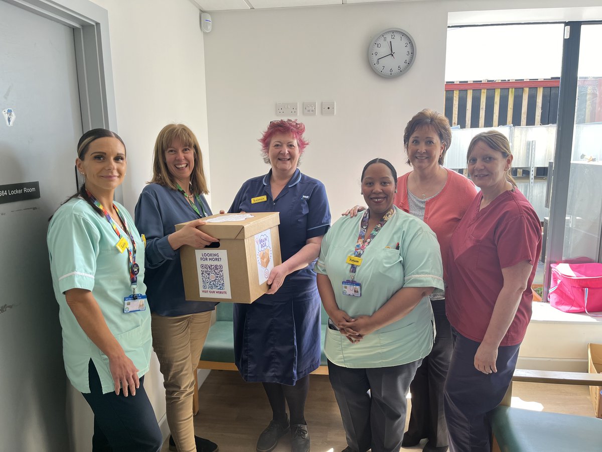 We took a trip up to Dermatology yesterday to deliver their latest Brain Box to them 🧠

Our Brain Boxes enable teams based off site a chance to access library services and are always well received.