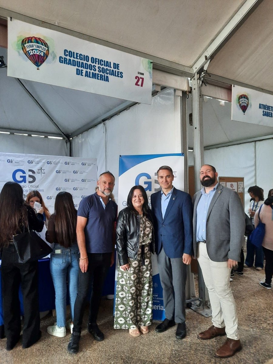 🔸#Almería: el Colegio de #GraduadosSociales participa en la Feria de Empleo de la UAL. 
👉 Más sobre la noticia en nuestra web👇 
buff.ly/4aSCUU4