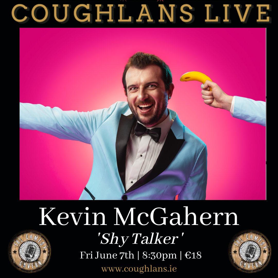 Kevin McGahern at the Comedy Cavern tonight #soldout Kevin will return for a second show on June 7th . Tickets #onsalenow coughlans.ie/whats-on