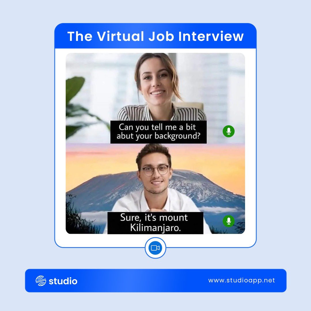 Pretty sure they didn’t mean that kind of background... 
What’s the funniest virtual meeting mishap you’ve ever experienced? 

Share your stories in the comments! 

#virtualmeeting #remotework #virtualbackground #studio