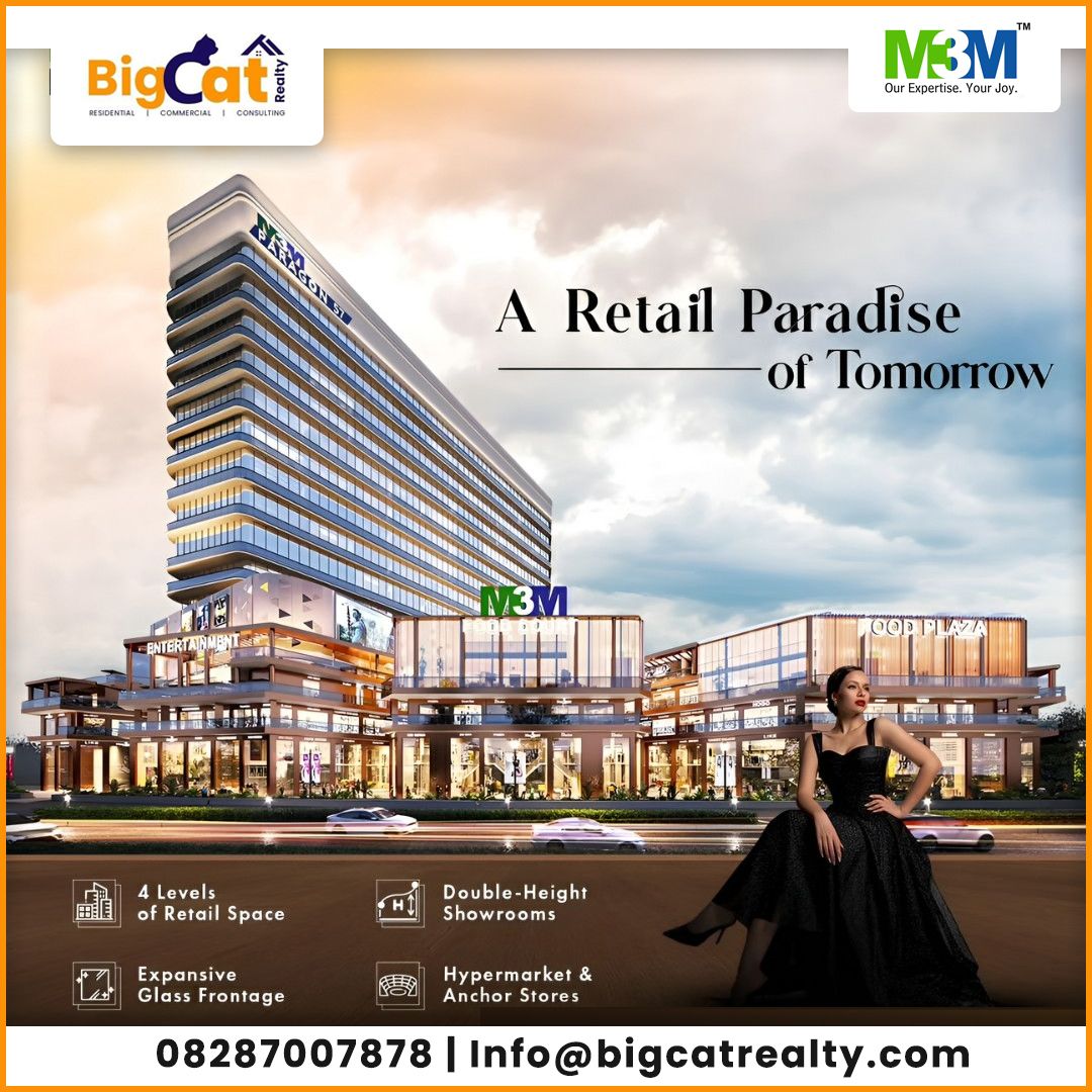 BigcatRealty's tweet image. Invest in M3M Paragon 57, a world-class retail hypermarket in a mall that has a Multiplex Theatre + Service Apartments catering to 50,000+ families
#bigcatrealty
WhatsApp : buff.ly/3IfH64h
BigCat Realty Pvt Ltd
+91-8287007878
Info@bigcatrealty.com
