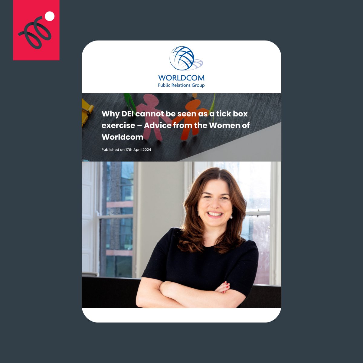 SpringboardCom's tweet image. Thanks to @Worldcom_PR for including our MD, Susie Horgan, in their advice piece on why DEI cannot be seen as a &apos;tick the box&apos; exercise. Click here to read more: bit.ly/3xIzJQq #SpringboardCommunications #WorldcomPartner #DiversityInclusion