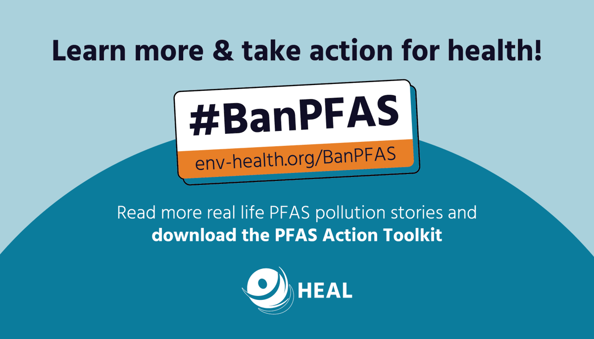 HealthandEnv's tweet photo. @Green_Europe @wemoveEU @genefutures @mutualite_fr @MutLibres @CancerLeagues @komop_tgkanker @BreastCancer_UK @BCPPartners @WECFDeutschland ⚠️ Exposure to #PFAS is linked to cancer & other serious health risks.
🏭 Read about 6 examples of communities living with high levels of #PFASpollution in Europe – and what policy action must be taken to #BanPFAS for good.
👉 https://t.co/5hO8TZFEit https://t.co/GgmD1Rg3Zy