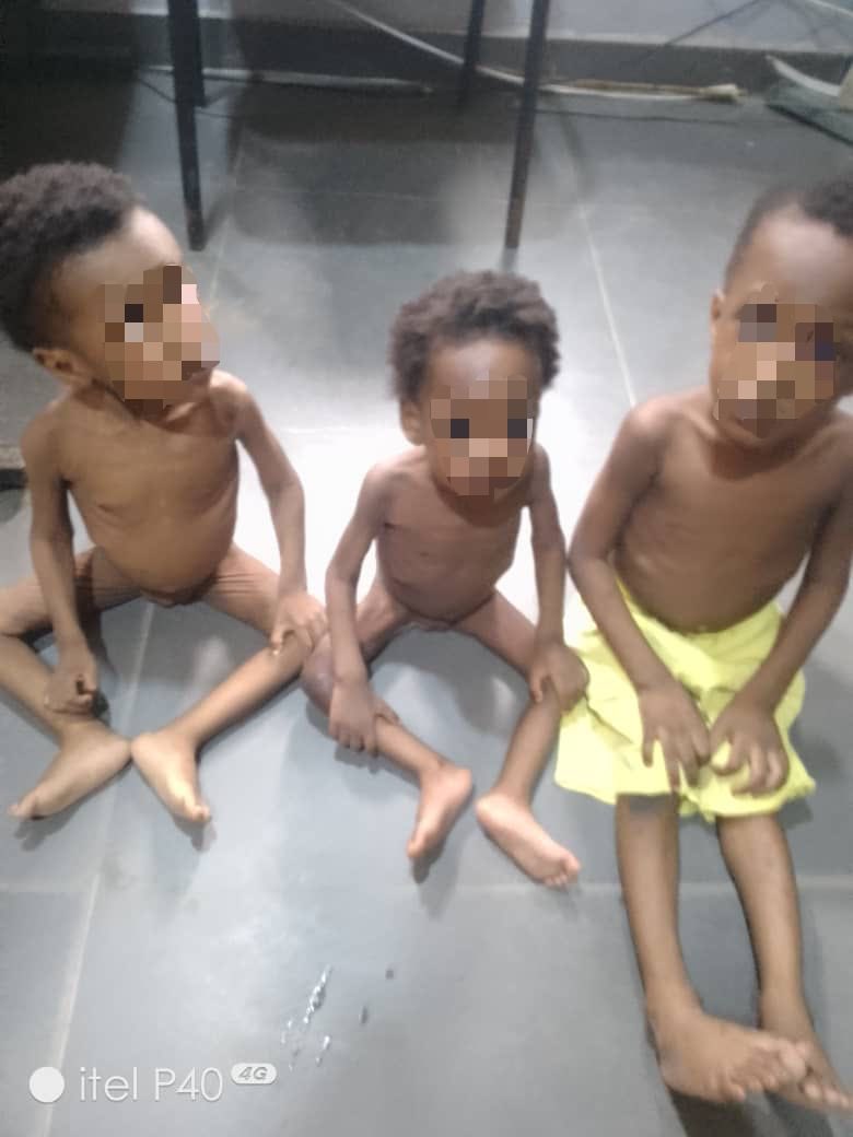 All thanks to vigilant neighbours who alerted the police, these children were rescued by police officers from Ikotun Division after being locked up in a room for days by their grandmother. The children are now in safe hands while their grandmother is in police custody.