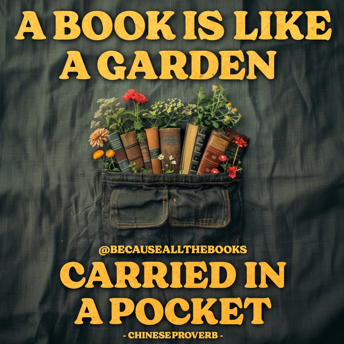 Books color our lives like flowers in a garden.

#BecauseAllTheBooks #BookLifestyle #BookishLife #BookishPost #BookishCommunity