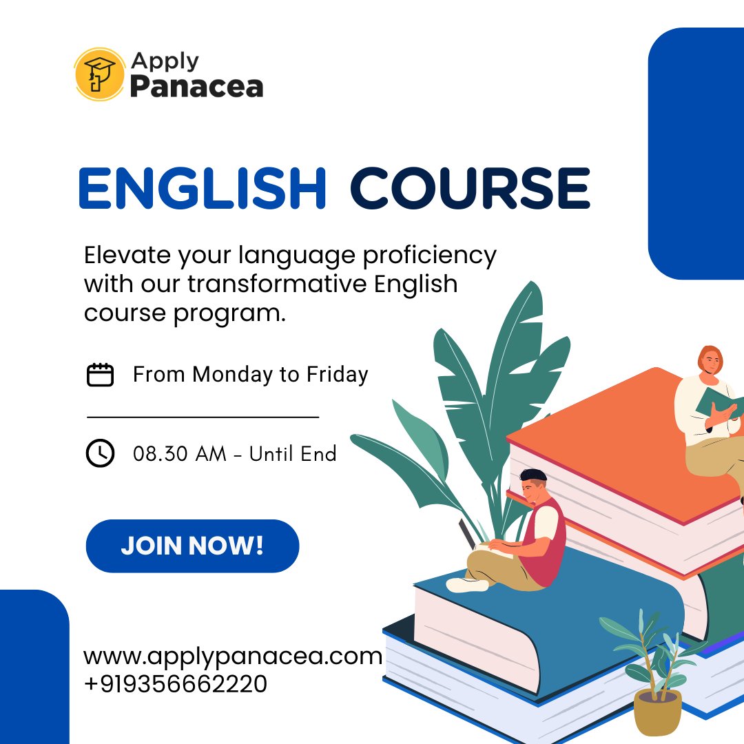 applypanacea's tweet photo. Join Apply Panacea's English course program today.

#applypanacea #visa #canada #uk #ireland #australia #usa  #newzealand #studyvisa #jalandhar #apra #ielts #ieltspreparation #ielts_tips #ieltsspeaking #ieltslistening #ieltsreading #ieltswriting #pte #toefl https://t.co/1ZUTtI0B8v