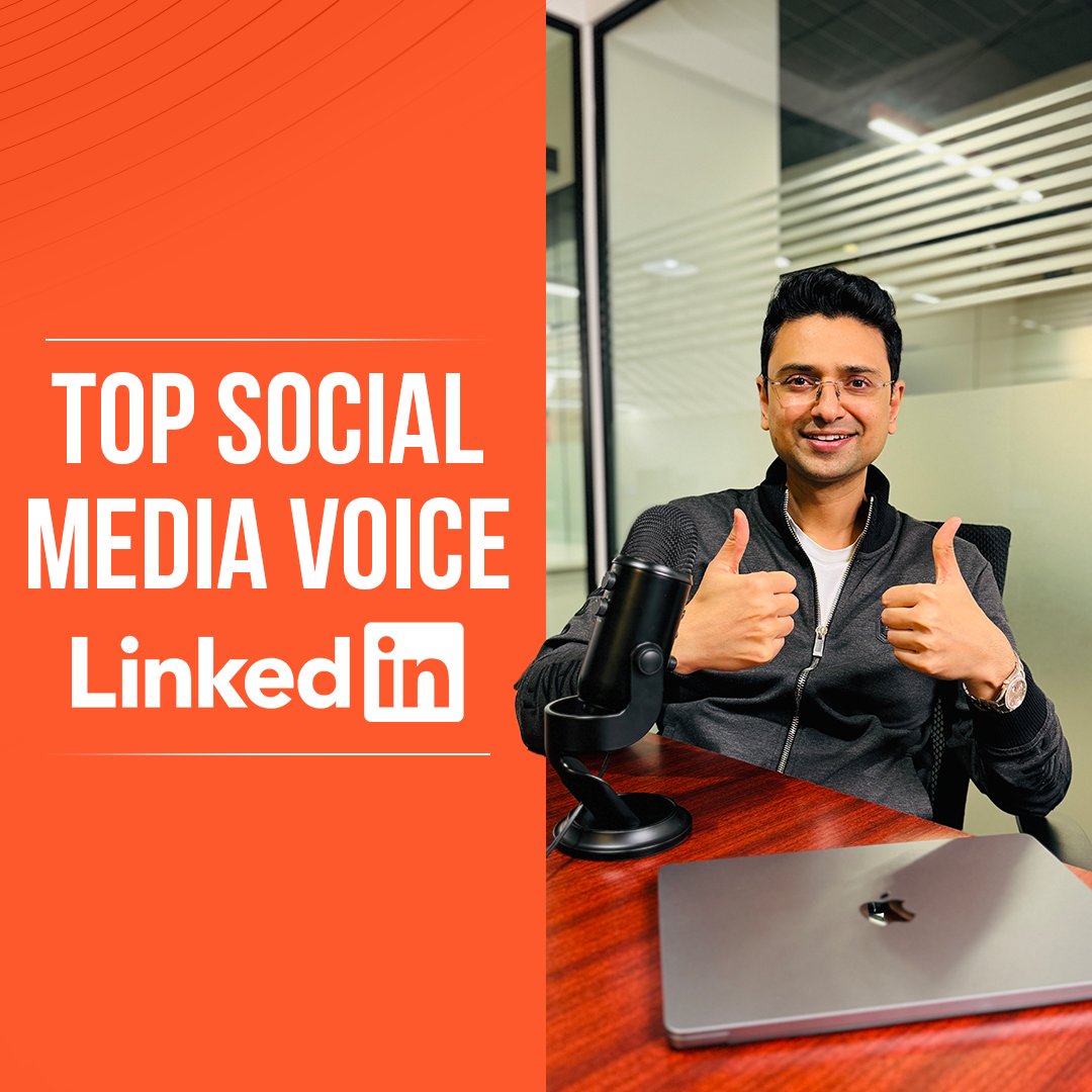 Congrats @VishwasMudagal, Co-founder of @GoodWorksCoWork for becoming the Top Social Media Voice on #LinkedIn. Here's to keeping the conversation going, learning from each other, and making an impact together. #VishwasMudagal #LinkedInTopVoice #SocialMedia