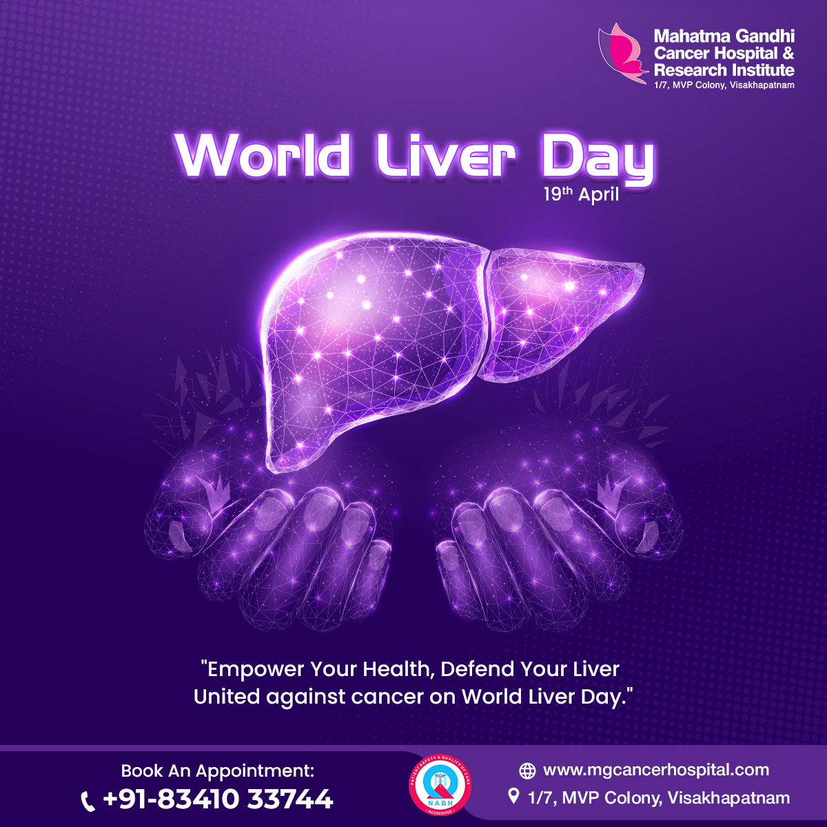 Guarding Your Liver, Protecting Your Life – World Liver Day with a pledge to cancer prevention. 
#WorldLiverDay #CancerCare #LiverHealth #LoveYourLiver #LiverAwareness #LiverDisease #FightLiverDisease #LiverCare #HealthyLiver #LiverWellness #ProtectYourLive   #MGCHRI
