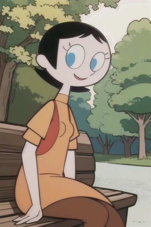PiratePon's tweet photo. Ms Keane from the Powerpuff Girls. #powerpuffgirls #mskeane #AIArtGallery #FanArtFriday https://t.co/aHkFnCIxbc