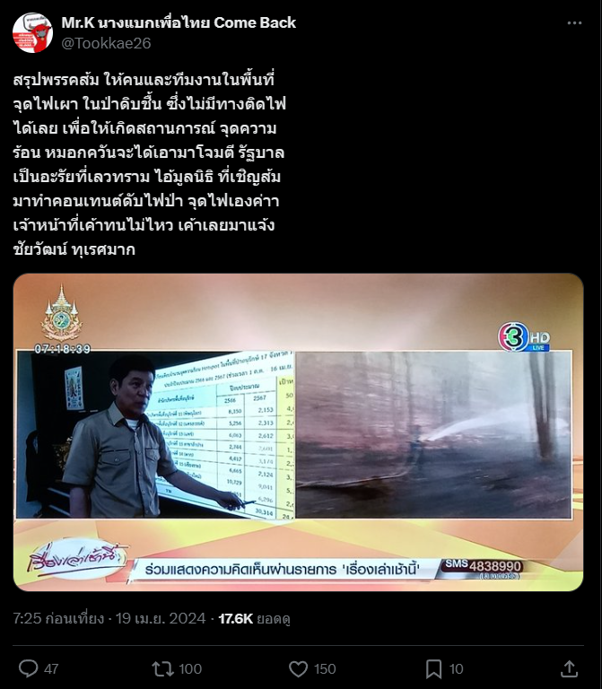 newhope_n's tweet photo. @Tookkae26 @MFPThailand
เค้ากล่าวหาว่าก้าวไกลเผาป่าเองเพื่อสร้างสถานการณ์ค่ะ รุนแรงมากใส่ร้ายชัดเจนเลย ทั้งๆที่ต้นทางคุณชัยวัฒน์ไม่ได้พูดแบบนั้น รบกวนฟ้องหน่อยเถอะค่ะ ไม่งั้นมันก็ทำแบบนี้เรื่อยๆ คือมันมีคนเชื่อจริงๆค่ะ รบกวนพี่ๆด้วย
@RangsimanRome
@lawyerJammy
รบกวนแม่ด้วยค่า
@AmaratJeab https://t.co/J2PVuouzbD
