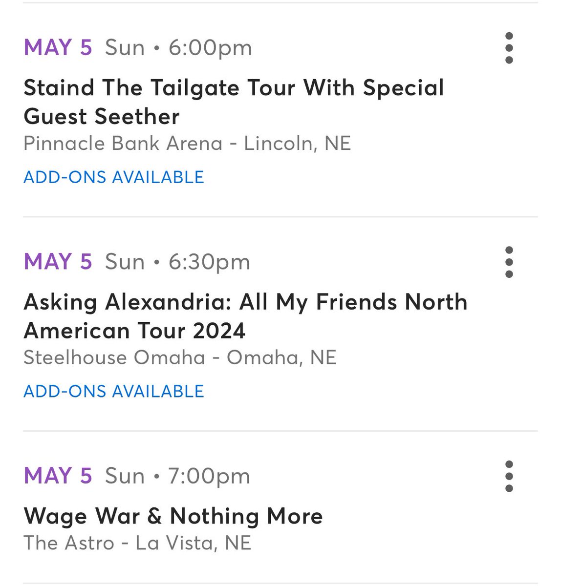 2AvgGuys's tweet photo. I missed the other amazing show 🤦‍♂️ 3 to choose from but can only choose 1! https://t.co/4eBbb8e42k