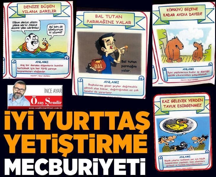 📰 İyi yurttaş yetiştirme mecburiyeti... | ✍ @ozaysendir yazdı... 🔗 mill.yt/h5l1x