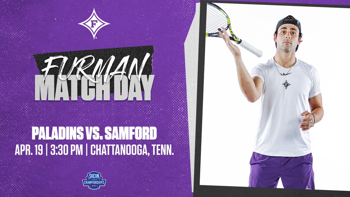 𝙎𝙊𝘾𝙊𝙉 𝙎𝙀𝙈𝙄𝙁𝙄𝙉𝘼𝙇 𝙈𝘼𝙏𝘾𝙃 𝘿𝘼𝙔! ⚔️🎾 🆚 #2 Samford ⏰ 3:30 p.m. 📍 Chattanooga, Tenn. 📊 FurmanPaladins.com #GoDins