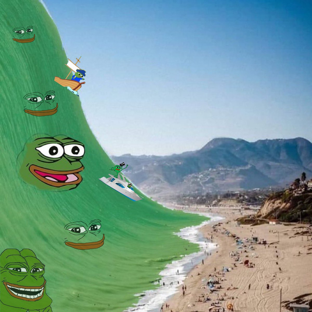 The holders keep growing and growing. You can't stop the $PEPE wave. 🐸🌊🌊🌊