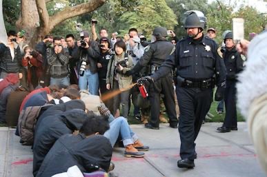 Memory is imperfect, but I do not remember seeing anything equally punitive towards student demonstrators since this notorious 2011 incident at UC Davis