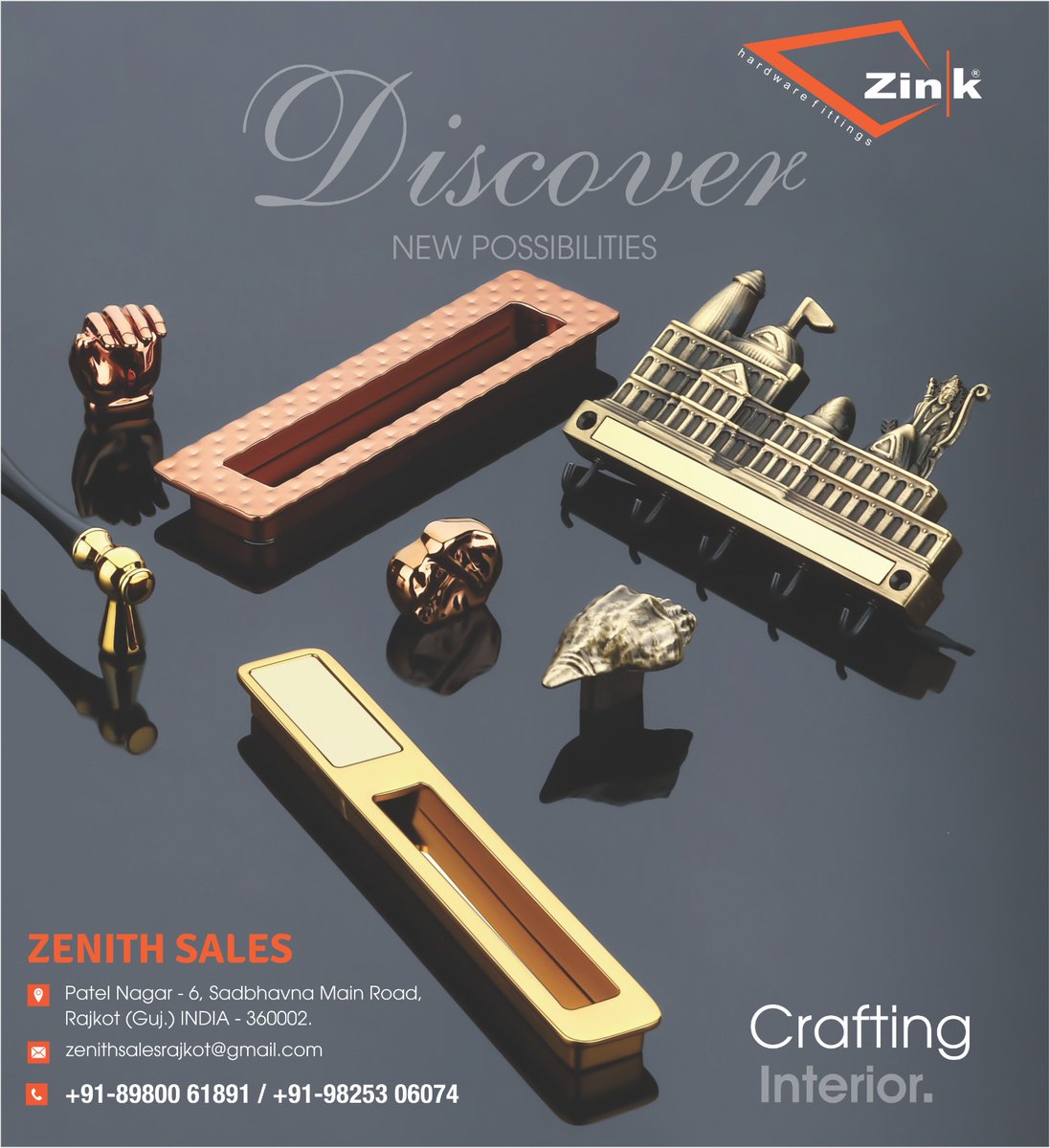 voiceofhardware's tweet image. *For inquiry via WhatsApp click:- bit.ly/91-8980061891
#hardwarefitting #handleproduct
#keystand #hardwaremanufacture #architecturalfitting
#hardwareitem #handles #Rajkot #voiceofhardwareindustry
*ZENITH SALES* *(RAJKOT)* 
Contact :
Zenithbhai Radadiya- 8980061891