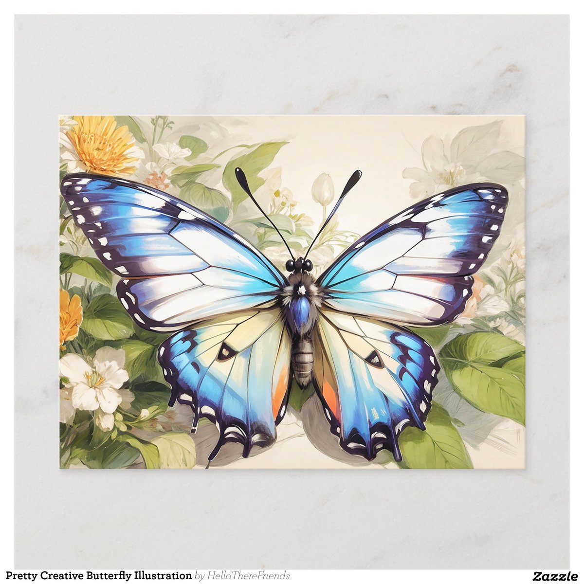 Pretty Creative Butterfly Illustration Postcard→zazzle.com/z/alyprfty?rf=…

#CuteButterfly #Butterflies #Insects #ButterflyArt #ButterflyIllustration #NatureIllustration #Spring #ThinkingOfYou