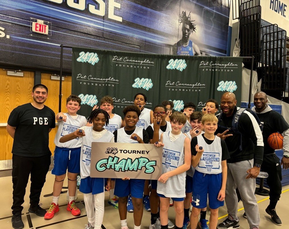 Congratulations to the Wisconsin Playground Elite 6th grade boys, coached by Jerome Wardlow, opening up the season winning a championship at the <a href="/24UP_Events/">24:Up_Events</a> Miltown Showdown.