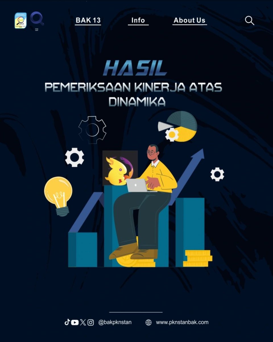 bakpknstan's tweet photo. [PELAKSANAAN AUDIT KINERJA ATAS KEGIATAN KEPANITIAAN DINAMIKA PKN STAN TA 2023]

Tujuan Audit Kinerja atas Kepanitiaan Dinamika PKN STAN Tahun 2023 adalah menilai aspek efisiensi dengan mengukur apakah telah menggunakan sumber daya secara produktif dalam mencapai tujuan kegiatan. https://t.co/v93l3JXoOm
