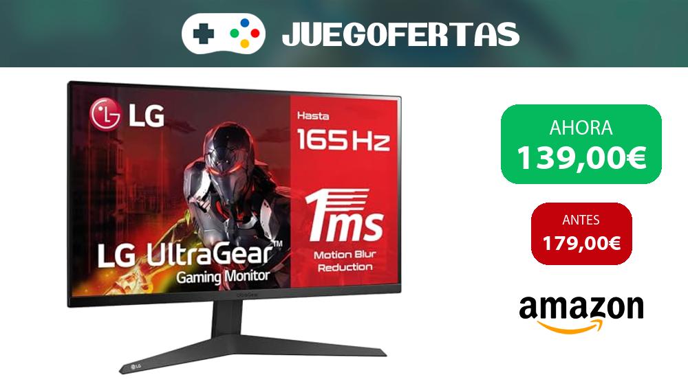 💥 CHOLLO‼️ #amazon LG 24GQ50F-B - Monitor Gaming Ultragear (Panel VA: 1920x1080p, 16:9, 250 CD/m², 3000:1, 165Hz, 1ms), entradas: por 139,00€ 💸 Comprar: amzn.to/47ujcwk ♻️ Reacondicionado desde 111,20€ 🎮 Visto en t.me/juegofertas