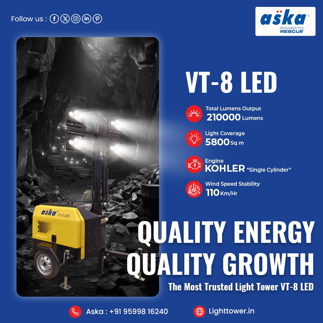 askalightoff's tweet photo. ASKA Portable Light Tower - Revolutionize Your Construction Site

Call us- TOLLFREE -18001238611

#constructionsite #equipments #india #lighttower #aska #askagroup #Mobilelighttower #india #mining #networking #connect #product #services #exposition #worldwidebrands #equipments https://t.co/8LdyRRxcjH