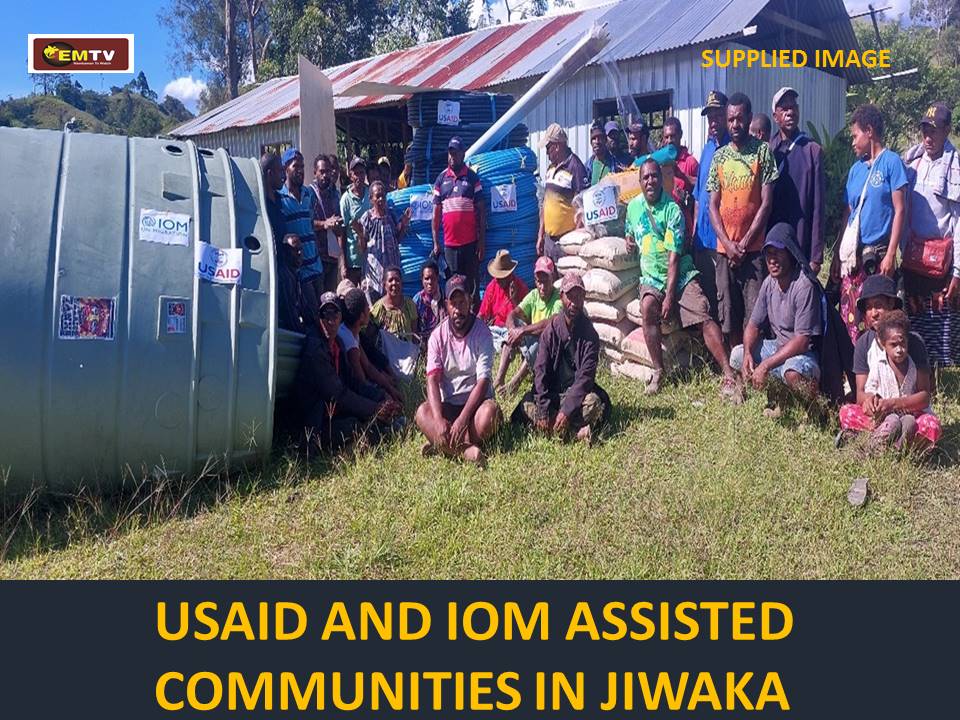 The International Organization for Migration (IOM) has delivered rainwater catchment installation materials to the Kumbal Communities in Jiwaka province, located at the border of Simbu and Jiwaka provinces. Read more: emtv.com.pg/usaid-and-iom-…