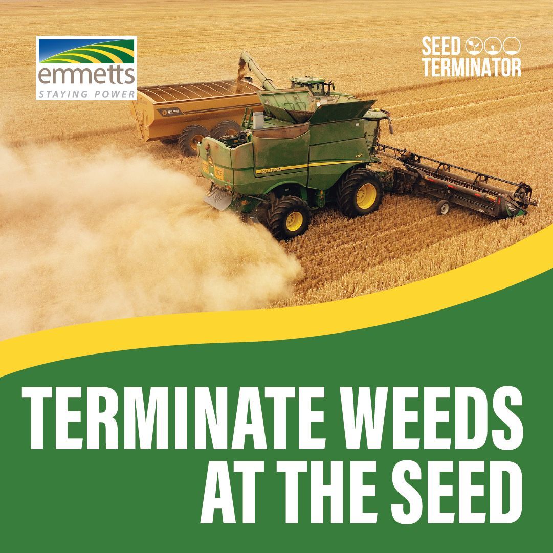EmmettsGroup's tweet image. The Seed Terminator has four modes of mechanical action to kill weed seeds with their Aero Impact mills, so you don’t rely on impact alone! 🌾

#Emmetts #SeedTerminator #AussieFarming #AustralianAgriculture