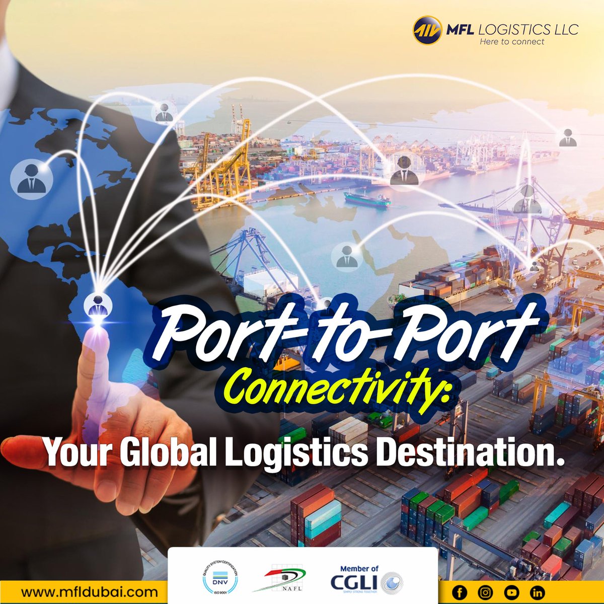 𝐌𝐅𝐋 𝐋𝐨𝐠𝐢𝐬𝐭𝐢𝐜𝐬 𝐋𝐋𝐂 - Your Gateway to Seamless Port-to-Port Logistics! Navigating oceans, connecting global ports, and delivering excellence with precision. 

#mfldubai #porttoport #seaport #logistics  #logisticsservices #greenwichmeridianlogistics