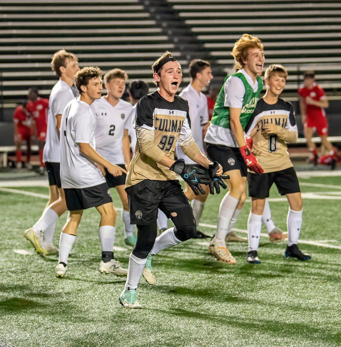 When you clinch a spot in the Class 6A soccer playoffs on penalty kicks....