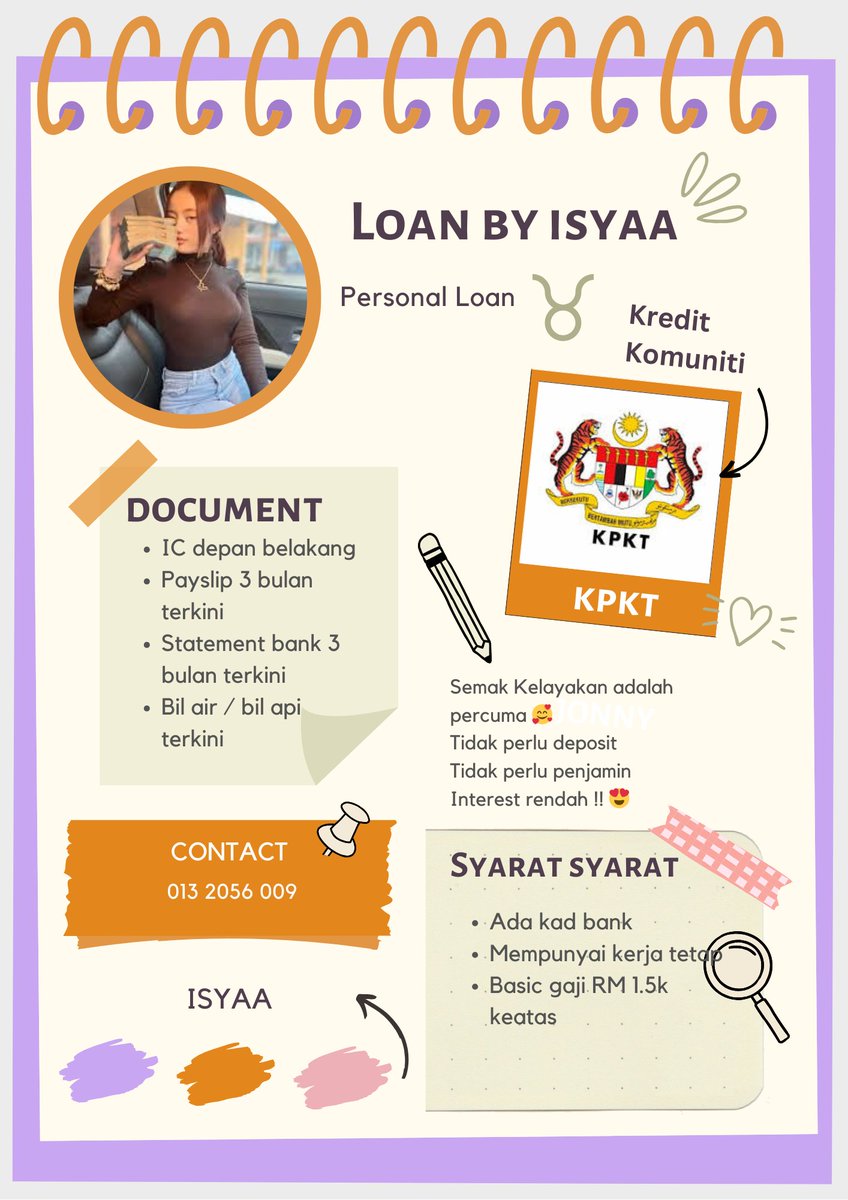 isyaaa_5's tweet photo. Rushing nak pakai duit ? Nak bayar hutang , nak bayar komitment tapi taktahu nak pinjam mana ? 😞🥲

Jangan risau Isya boleh bantu 😍
https://t.co/bQEi2YfcoX

#fyp #fypシ゚viralシ #pinjaman #pinjamanperibadi #pinjamanberlesen #pinjamanwangberlesen #pinjamanperibadimalaysia https://t.co/PZsSAAWAlN