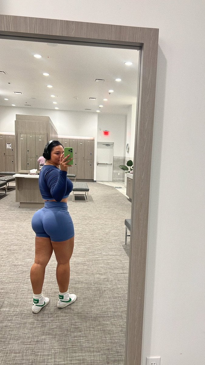 New gym means great booty pump!💙
