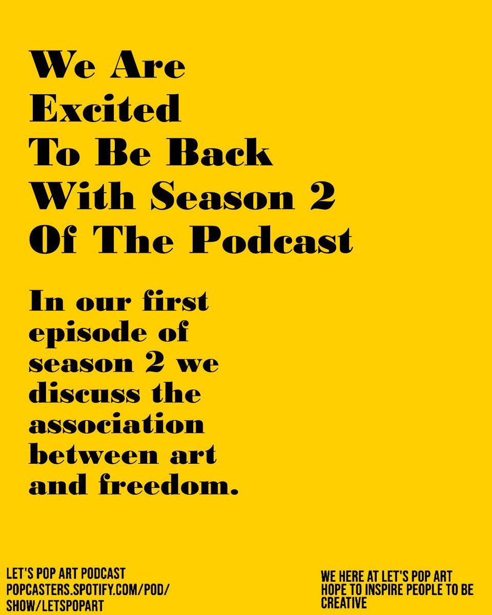 Season 2 episode 1. “Art Screams Freedom." 😁🎙️ #typeface #cloud #typography #copywriting #dailyartwork #developer #visualart #creativeart #digitalartist #digitalarts #uxui #AI #ML #architecture #typography #SEO #DesignThinking #UI #designboom #podcasts #NFT