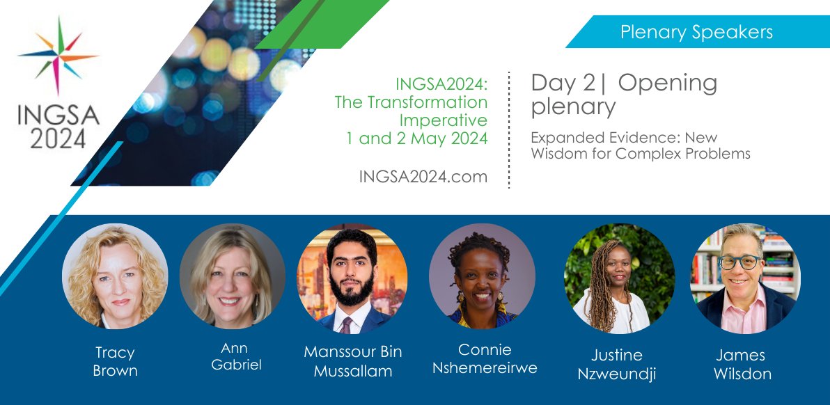 Introducing the panel discussing, ' Expanded Evidence: New Wisdom for Complex Problems' at #INGSA2024. The plenary panel will explore broadening evidence sources for societal transformations, bridging theory and practice for more inclusive policy innovations. #ScienceAdvice