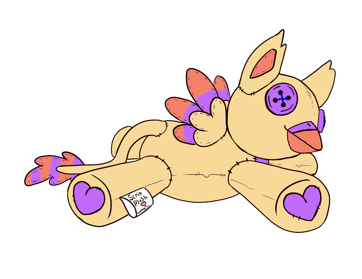 We doodled some soft art tonight! including plushes for some of our regular stream guests!!