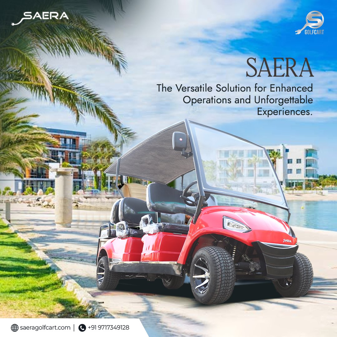 Experience the definition of luxury with Saera Golf Carts.
Join the ride to change the way you move!

Book your ride today-
🌐saeragolfcart.com
📞9717349128

#golfcart #pollutionfree #golfcarts #greenchoice #switchtoelectric #energyefficiency #fastcharging #saera