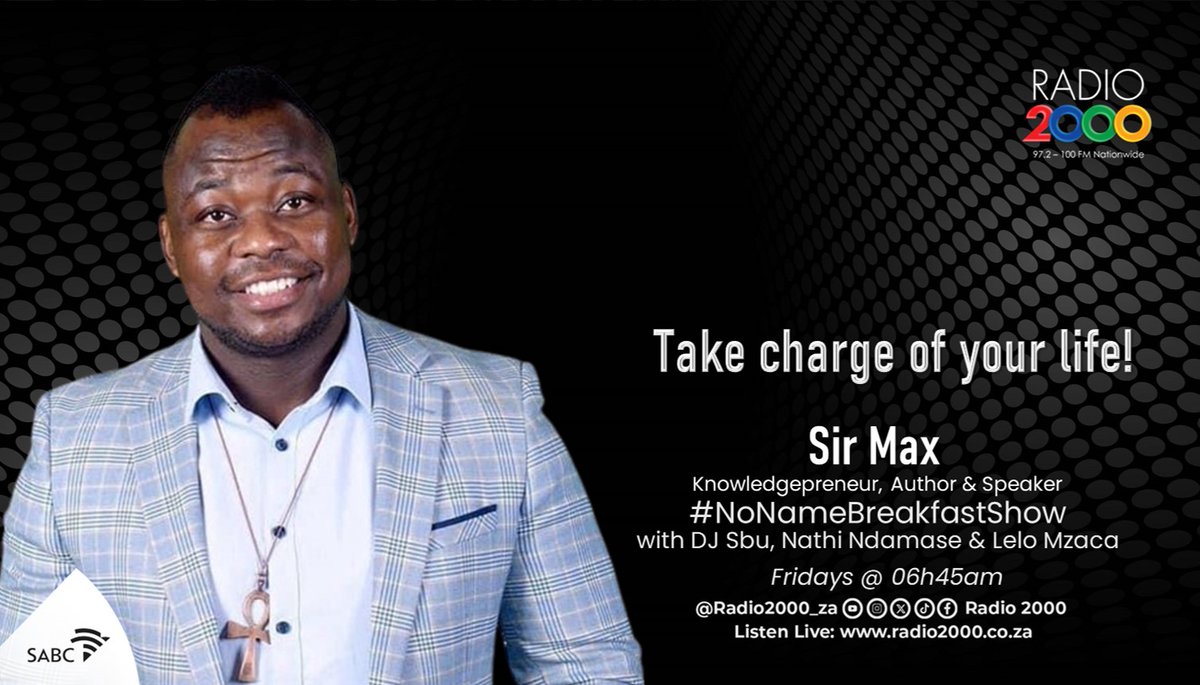 Radio2000_ZA's tweet image. #NoNameBreakfastShow | #TakeChargeOfYourLife

@djsbu @nathi_ndamase @LeloMzaca