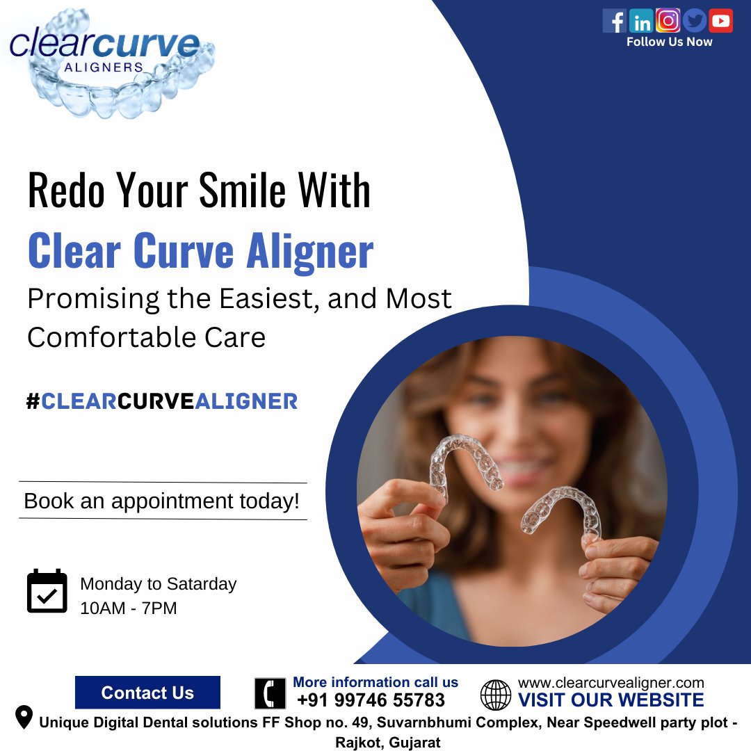 🌟 Ready to transform your smile? Experience the easiest and most comfortable care with Clear Curve Aligner! Perfect your grin in style. 😁✨
#clearcurvealigner #smilewithconfidence #invisiblealigners #teethstraightening #orthodontics #clearaligners #comfortablecare #perfectsmile