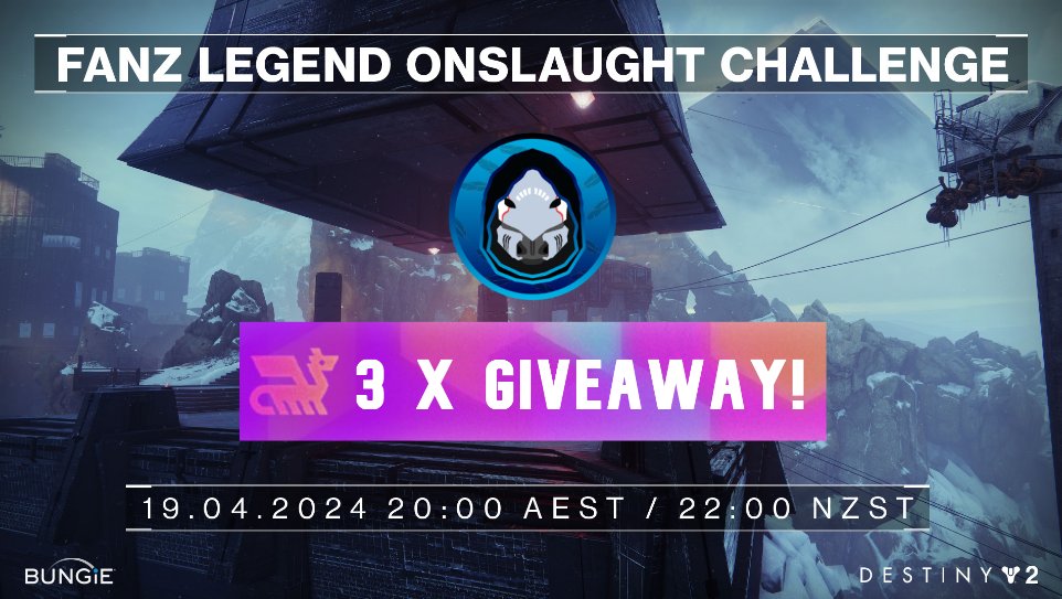 Come and see if my team can out slaughter all the rest to be best of the best in #DestinyFANZ at Legend Onslaught. We all have a bunch of emblems to giveaway as well!