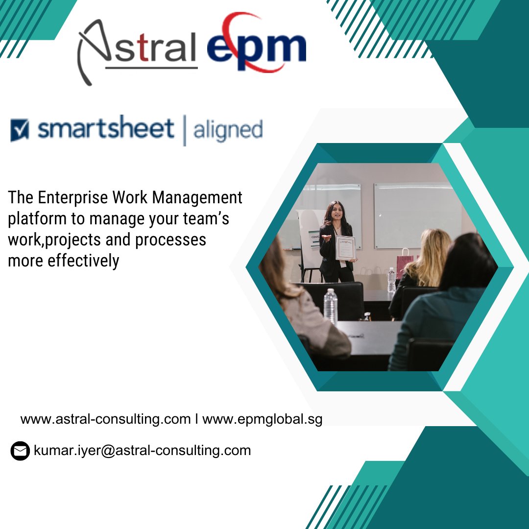 astralmcpl's tweet image. @astralsspartner Smartsheet is a software as a service offering for collaboration and work management.Smartsheet Capture and track your plans,resources,and schedules.

Reach out to kumar.iyer@astral-consulting.com for a Demo.

Collaborationplatform##Workmanagementsolution#