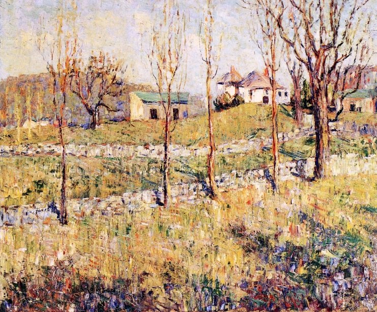 #SPRING & the Ashcan School
‘Spring Hillside’
Ernest Lawson (1873-1939). Oil on canvas.
#ErnestLawson #AshcanSchool #AmericanArt