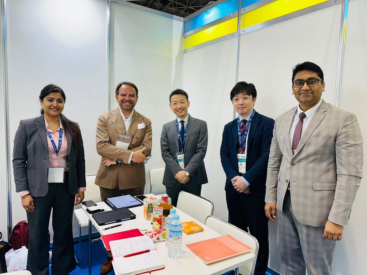 Pharmova's tweet photo. The 2nd Day at #CPHIJapan saw engaging conversations where the team showcased its world-class capabilities.

Visit us at Stand No. 5Q – 02 to know more about our CDMO offerings, expertise and capabilities in #APImanufacturing.

We can also be reached at bd.api@jubl.com

#CPHIExpo https://t.co/07ti5Zj1aQ