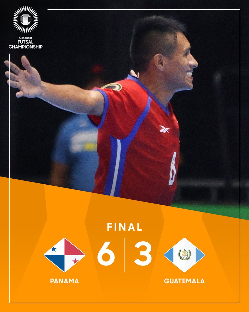 Panamá vuelve a la Final del #ConcacafFutsal después de ocho años. ¡Gran logro para el futsal panameño! 🇵🇦⚽